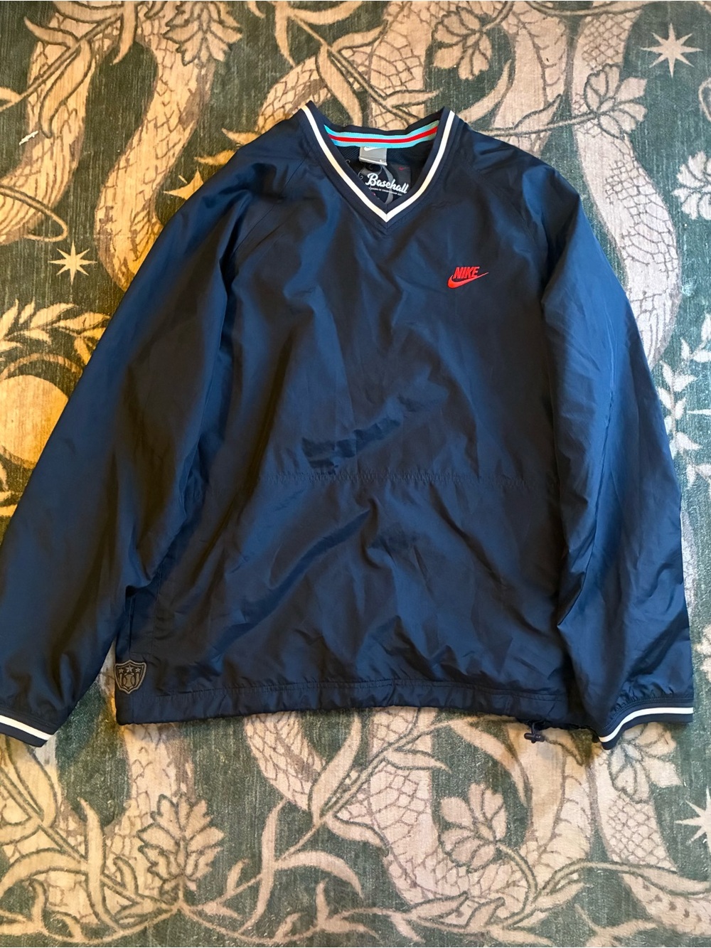 Nike Men’s Navy V-Neck Pullover Jacket